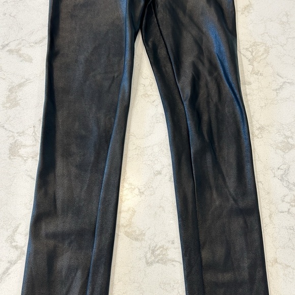 SPANX Faux Leather Leggings Small S/P (2-4) Black Pants - Picture 5 of 15